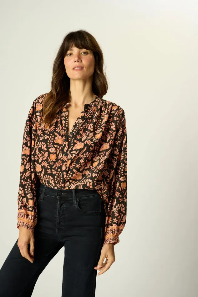 Tolan Shirt Sweet Autumn Black Women Natalie Martin Tops