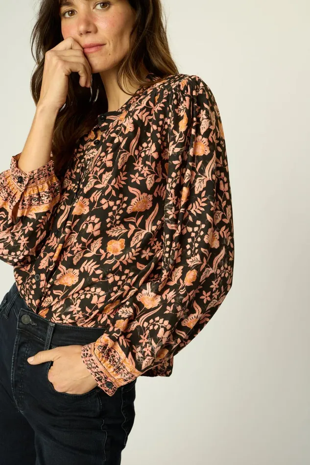 Tolan Shirt Sweet Autumn Black Women Natalie Martin Tops