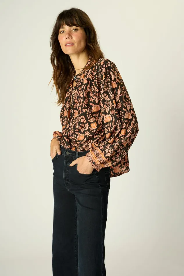 Tolan Shirt Sweet Autumn Black Women Natalie Martin Tops