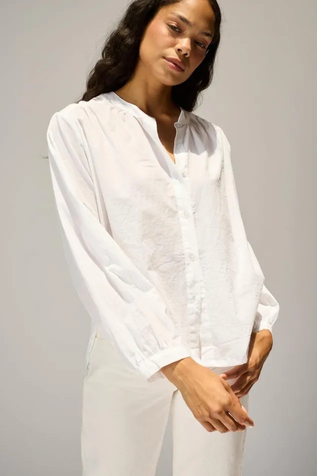 Tolan Shirt White Flat Cotton Women Natalie Martin Tops
