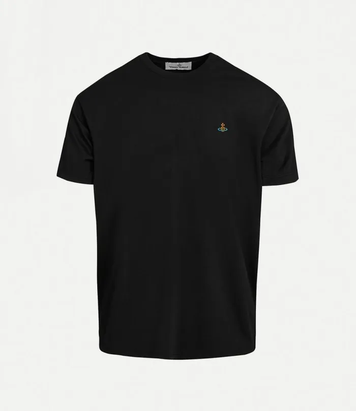 Tops And Shirts WomenMen Vivienne Westwood Classic TShirt Multicolour Orb In Black Tops And Shirts WomenMen Vivienne Westwood Classic TShirt Multicolour Orb In Black