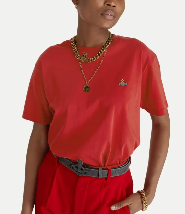 Tops And Shirts WomenMen Vivienne Westwood Classic TShirt Multicolour Orb In Red