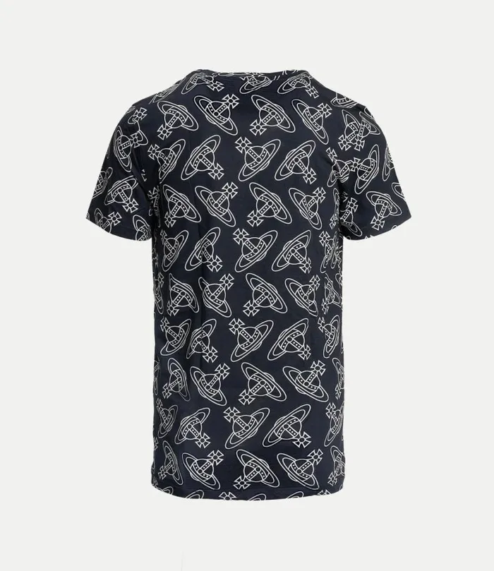 Tops And Shirts WomenMen Vivienne Westwood Orb Allover Undershirt In Black