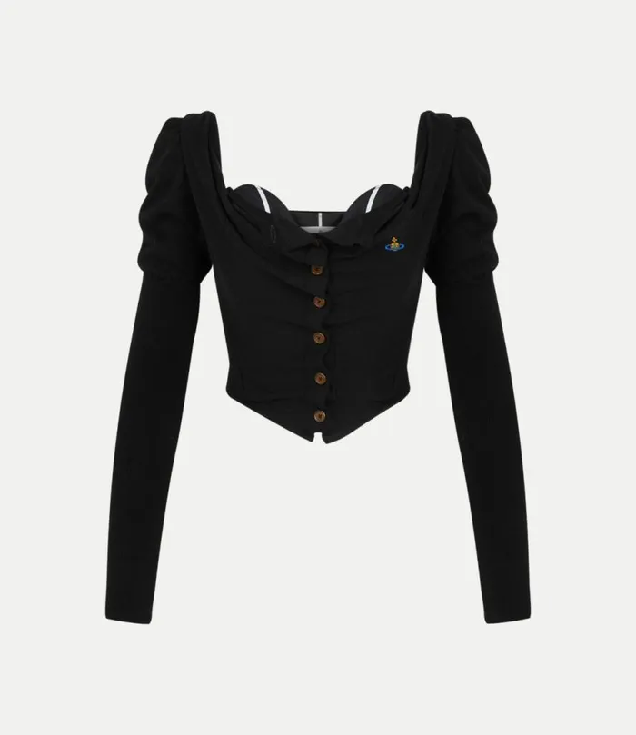 Tops And Shirts Women Vivienne Westwood Bea Corset Cardi In Black