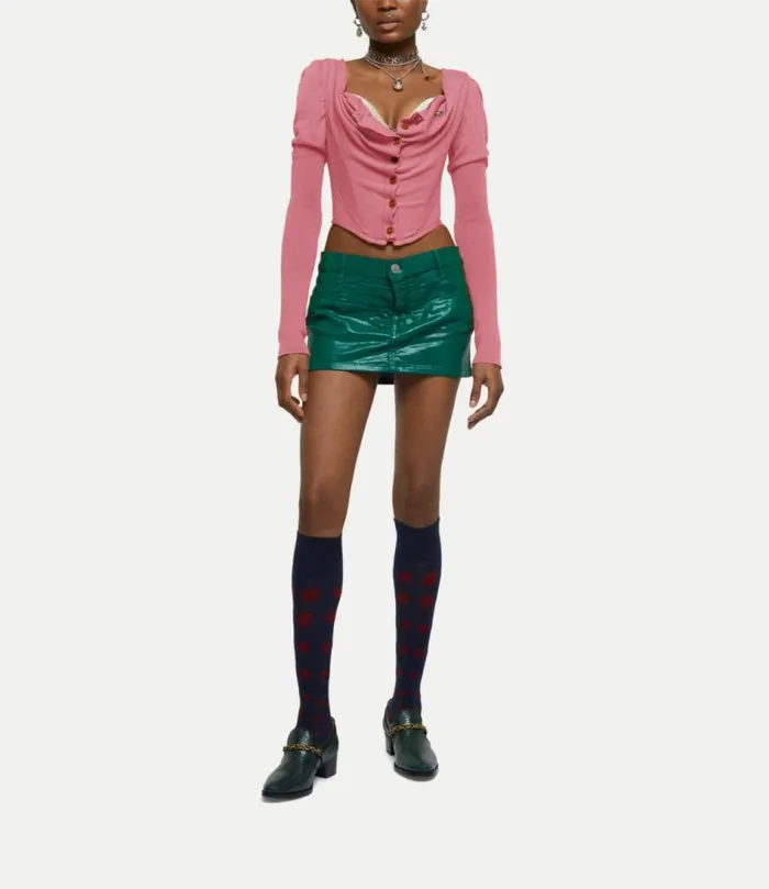 Tops And Shirts Women Vivienne Westwood Bea Corset Cardi In Bubblegum
