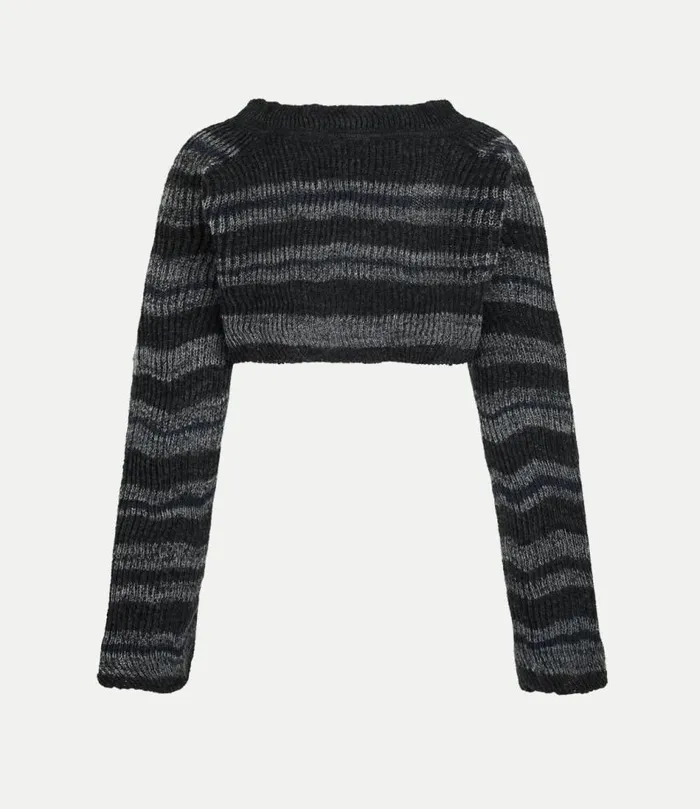 Tops And Shirts Women Vivienne Westwood Bedrock Cropped Top In MelangeBlue