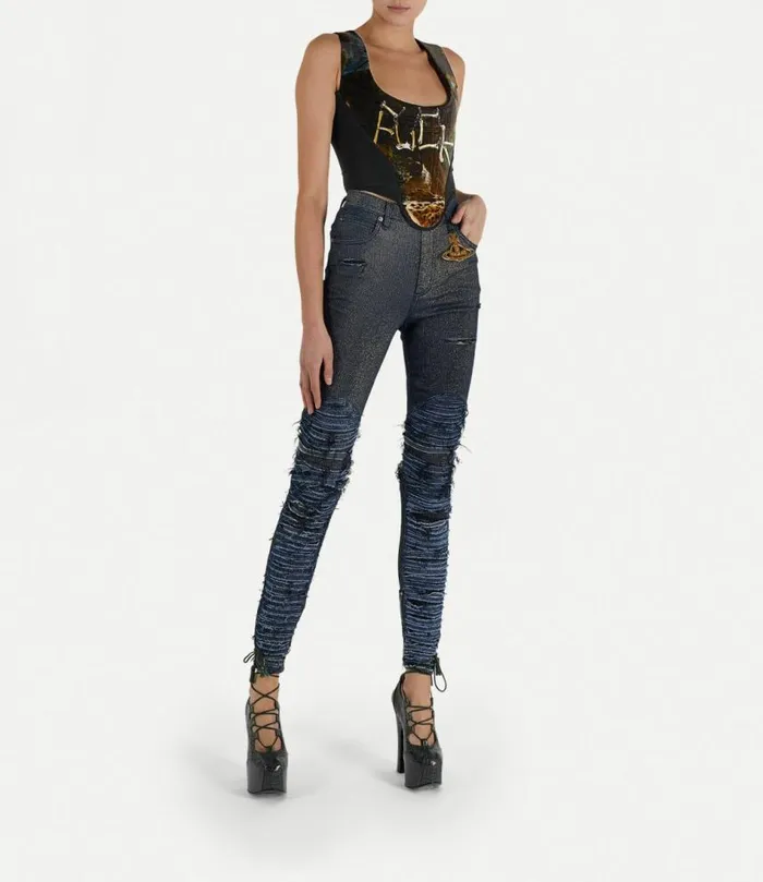 Tops And Shirts Women Vivienne Westwood Classic Portrait Corset In Fisherman