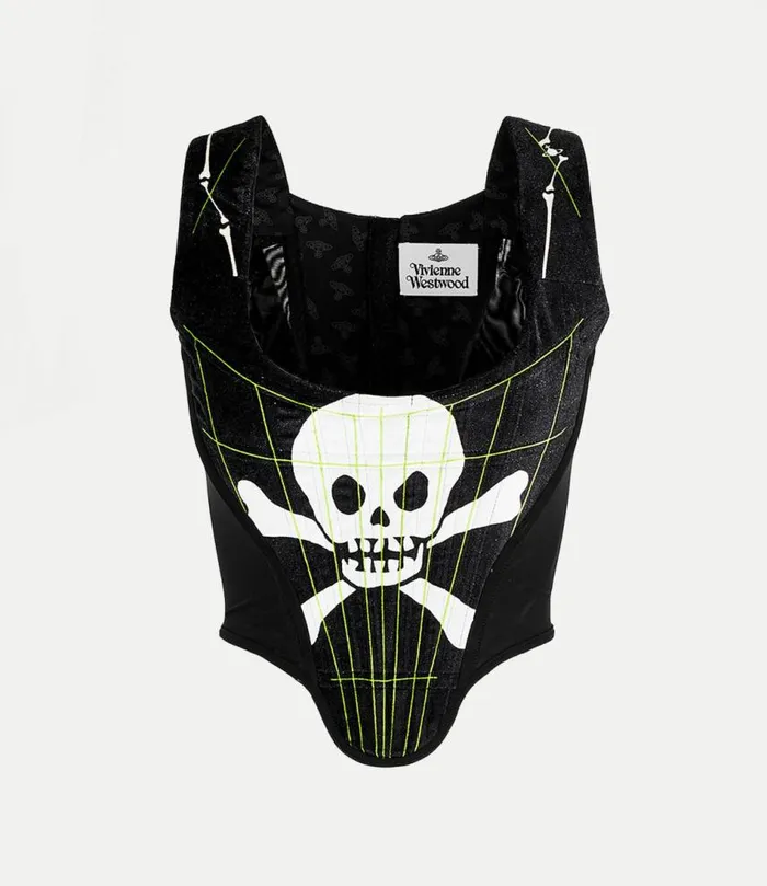 Tops And Shirts Women Vivienne Westwood Classic Portrait Corset In SkullAndBones Tops And Shirts Women Vivienne Westwood Classic Portrait Corset In SkullAndBones