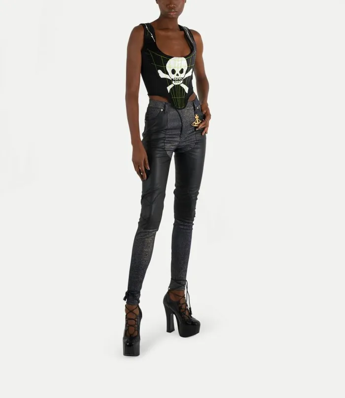 Tops And Shirts Women Vivienne Westwood Classic Portrait Corset In SkullAndBones