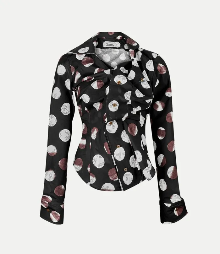 Tops And Shirts Women Vivienne Westwood Drunken Shirt In DotsOrbs