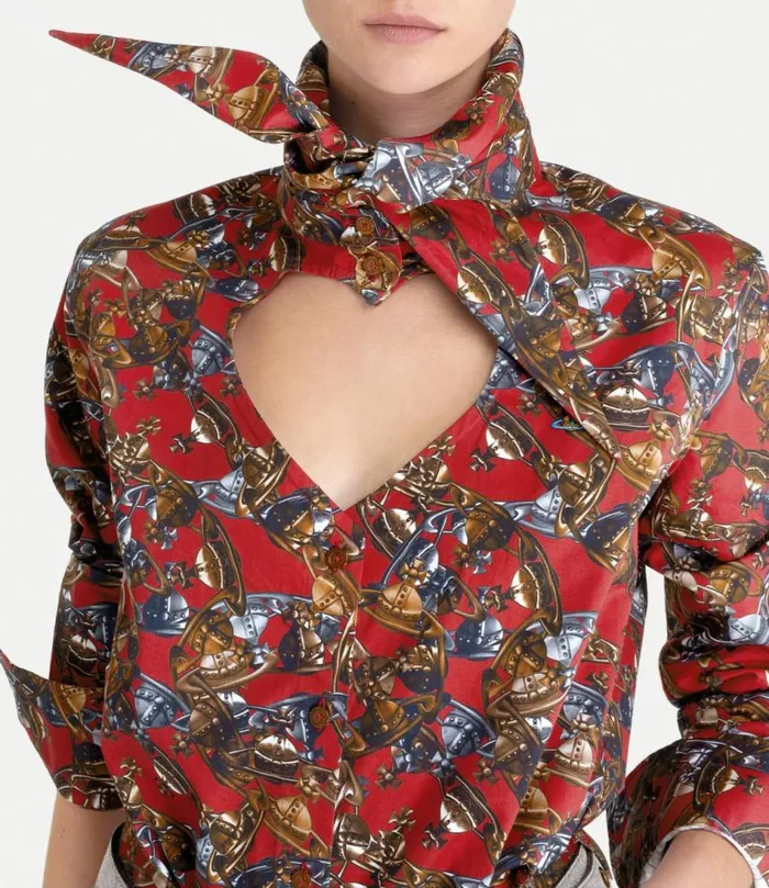 Tops And Shirts Women Vivienne Westwood Heart Shirt In CrazyOrbs