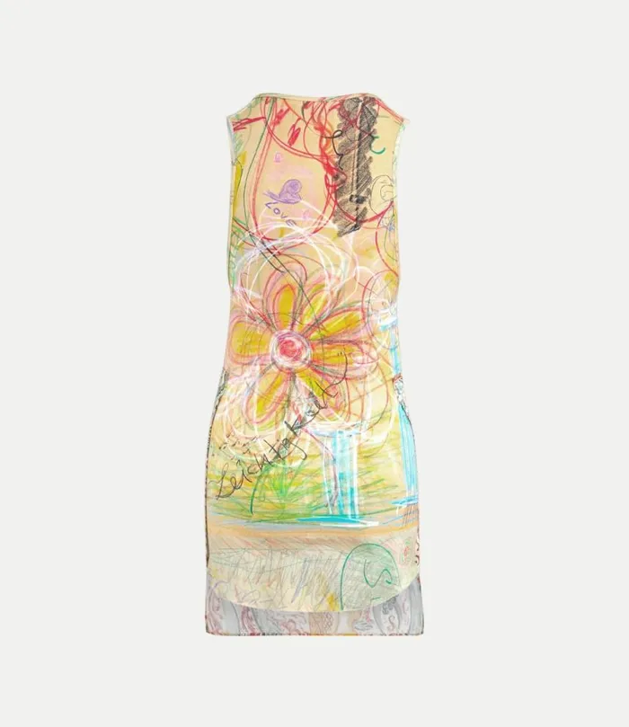 Tops And Shirts Women Vivienne Westwood Lili Tank Top In KidsDrawingsPrint