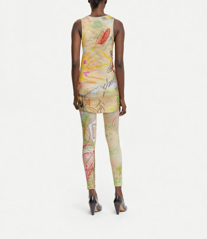 Tops And Shirts Women Vivienne Westwood Lili Tank Top In KidsDrawingsPrint