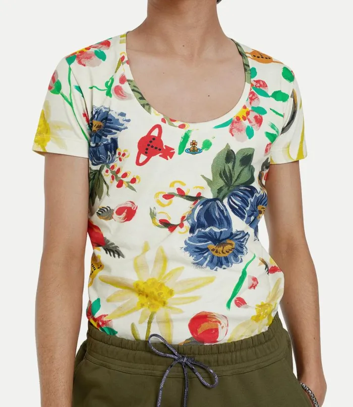 Tops And Shirts Women Vivienne Westwood Lollo TShirt In FolkloreFlower