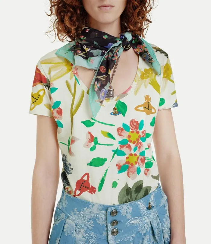 Tops And Shirts Women Vivienne Westwood Lollo TShirt In FolkloreFlower