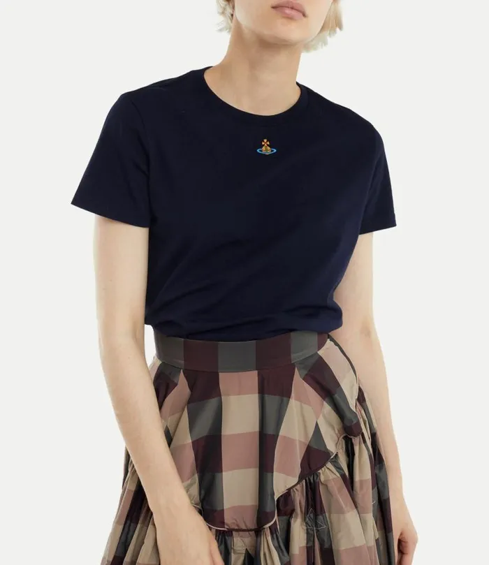 Tops And Shirts Women Vivienne Westwood Orb Peru TShirt In Navy