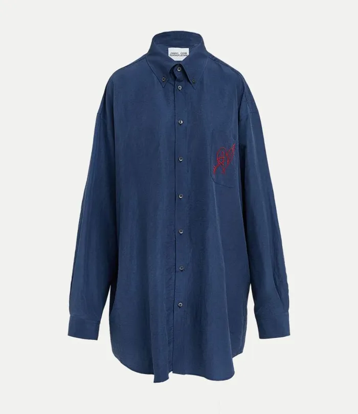 Tops And Shirts Women Vivienne Westwood Oversized Shirt In SlateBlue