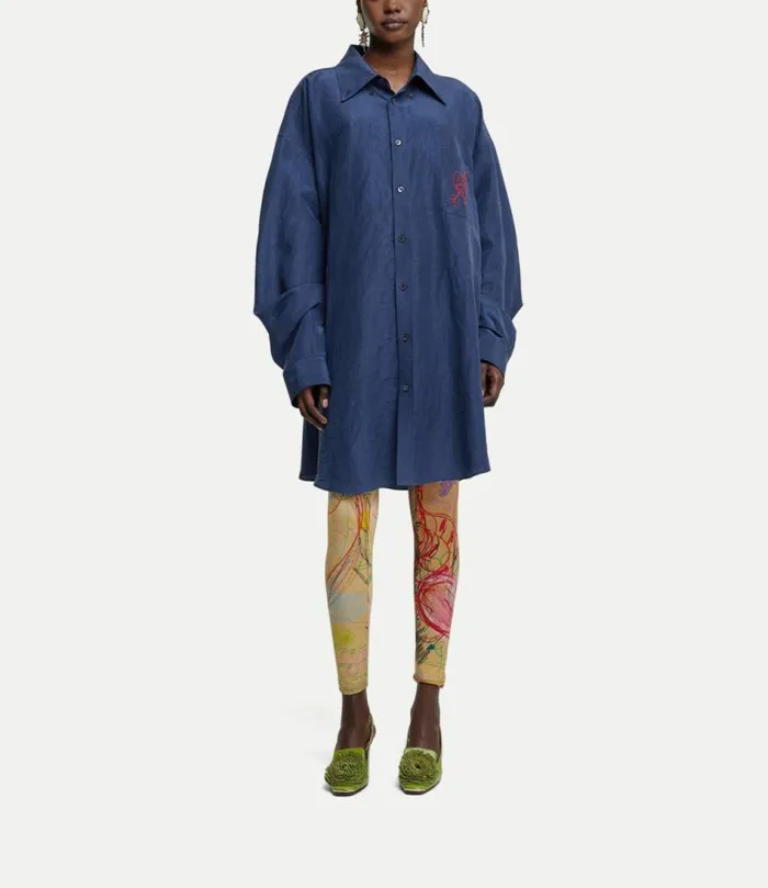 Tops And Shirts Women Vivienne Westwood Oversized Shirt In SlateBlue