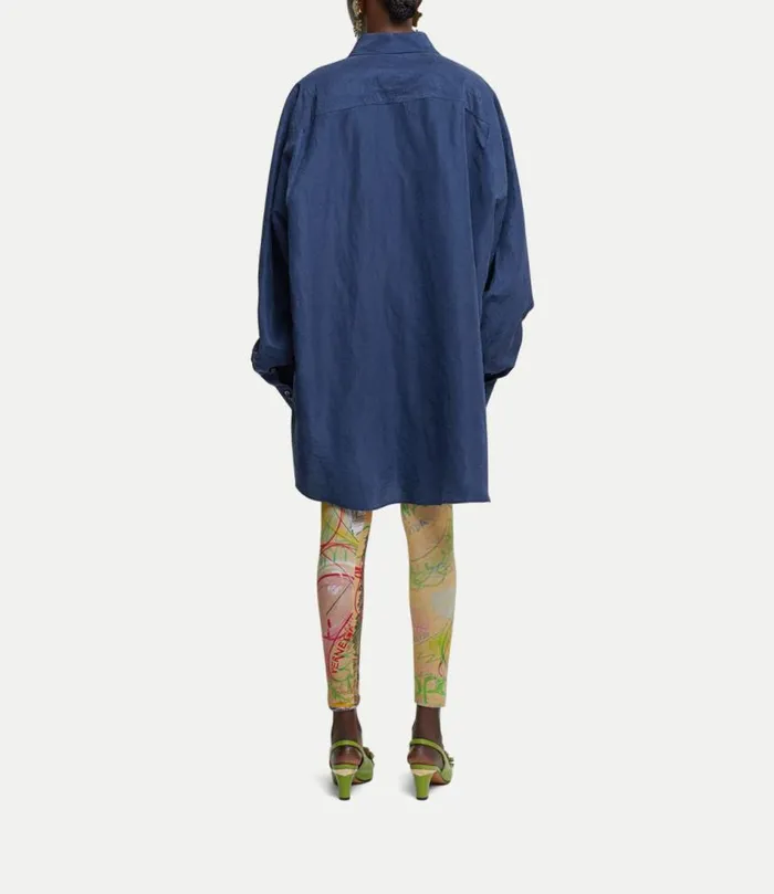 Tops And Shirts Women Vivienne Westwood Oversized Shirt In SlateBlue