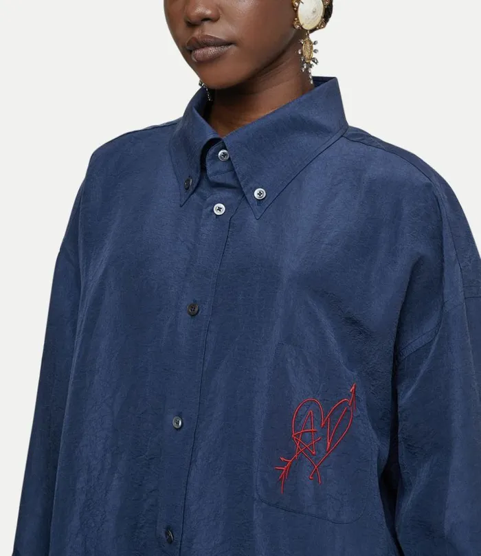 Tops And Shirts Women Vivienne Westwood Oversized Shirt In SlateBlue