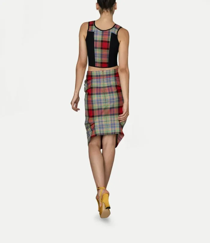 Tops And Shirts Women Vivienne Westwood Portrait Corset In Tartan