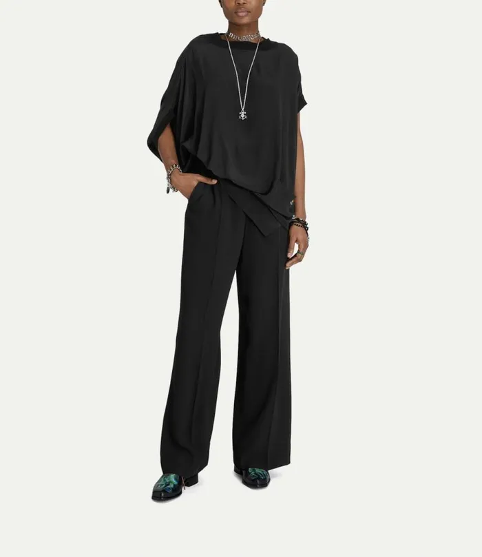 Tops And Shirts Women Vivienne Westwood Short Sleeve Annex Top In Black