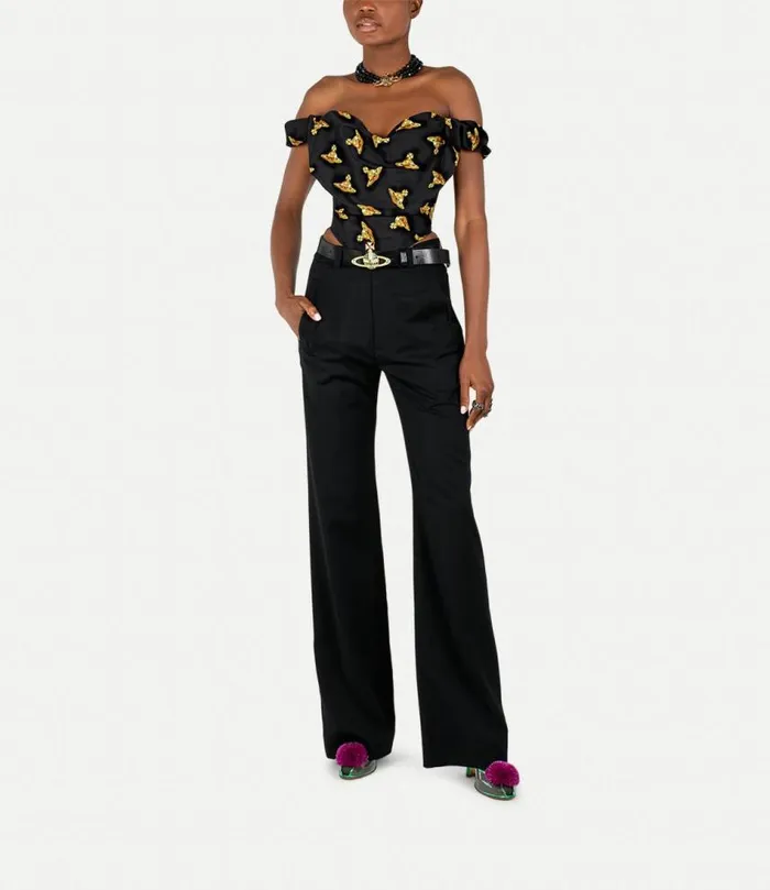 Tops And Shirts Women Vivienne Westwood Sunday Corset Top In Black