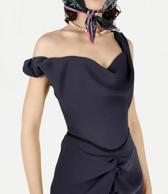 Tops And Shirts Women Vivienne Westwood Sunday Corset Top In Blue