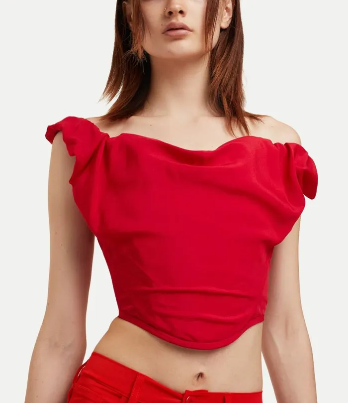Tops And Shirts Women Vivienne Westwood Sunday Corset Top In Red