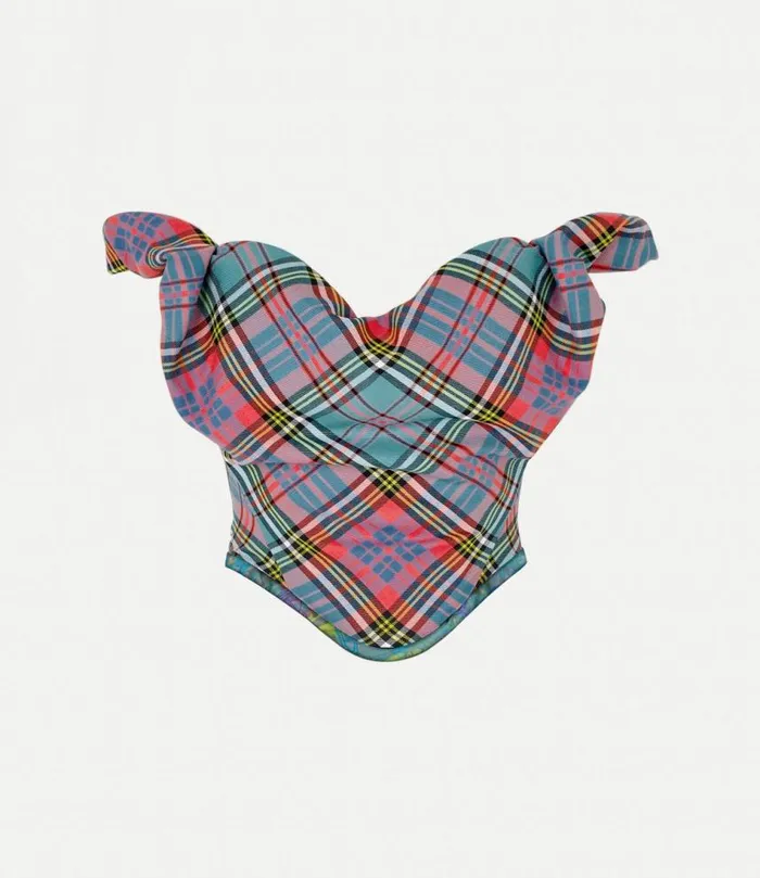 Tops And Shirts Women Vivienne Westwood Sunday Corset Top In Tartan