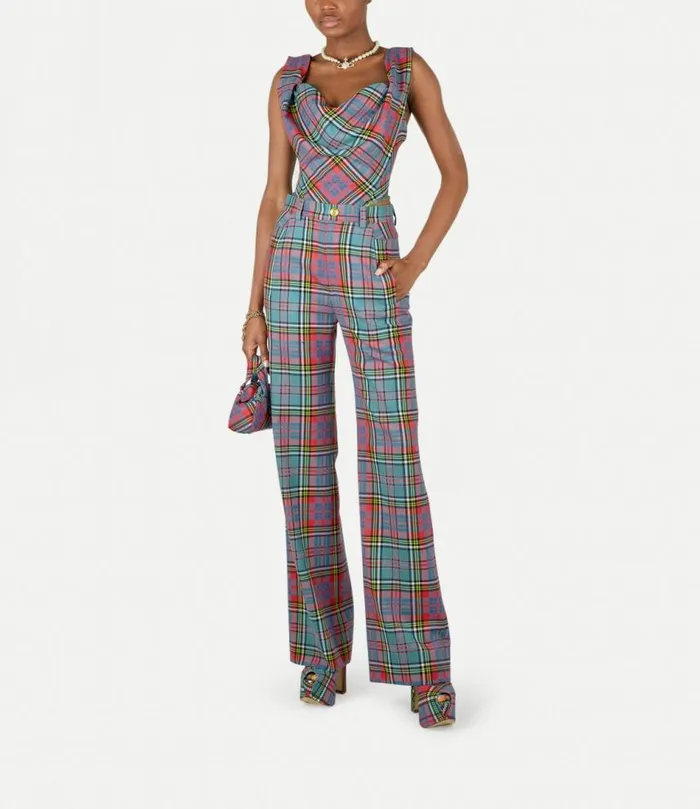 Tops And Shirts Women Vivienne Westwood Sunday Corset Top In Tartan