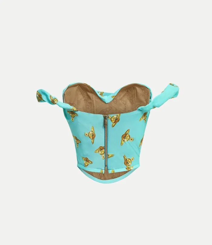 Tops And Shirts Women Vivienne Westwood Sunday Corset Top In Turquoise