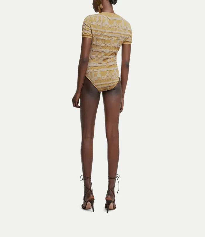 Tops And Shirts Women Vivienne Westwood Villagers Bodysuit In SandBeige