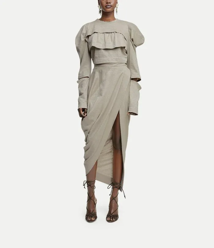 Tops And Shirts Women Vivienne Westwood Volant Top In Sand