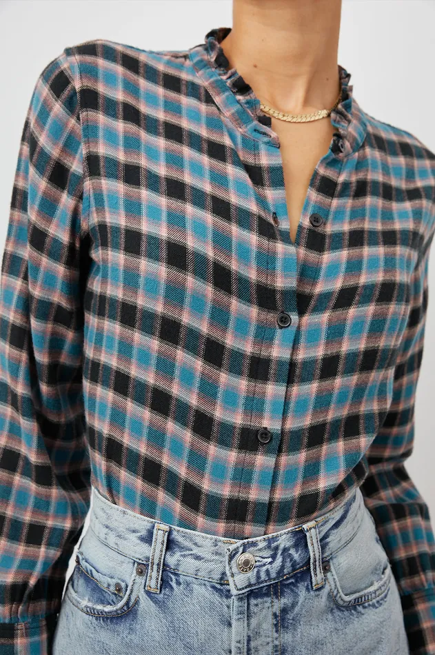 Tops Women Rails Andie Top Rose Teal Coal