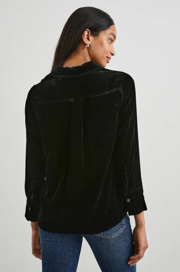 Tops Women Rails Andrea Top Black Velvet