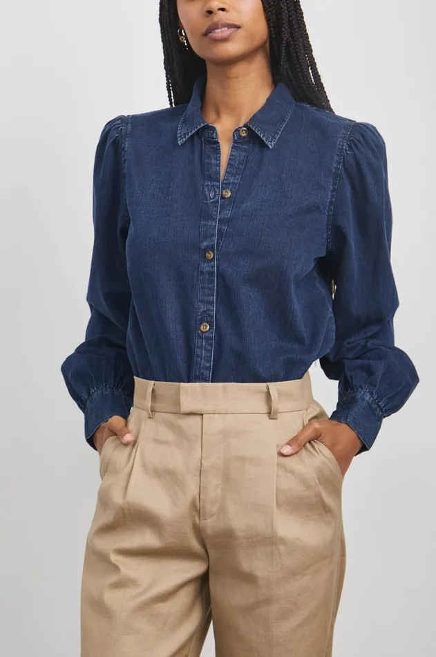 Tops Women Rails Angelica Shirt Dark Vintage