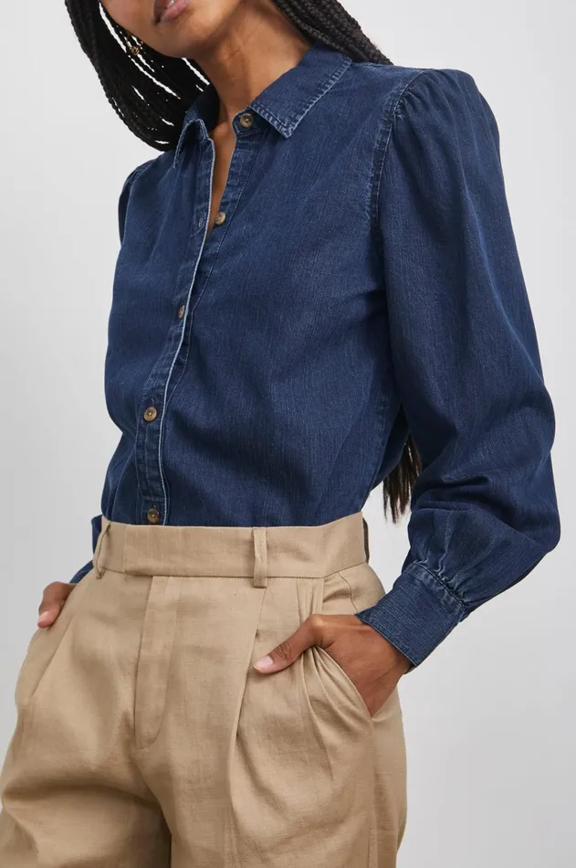 Tops Women Rails Angelica Shirt Dark Vintage