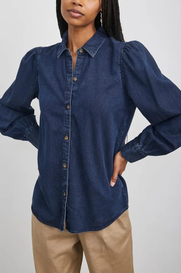 Tops Women Rails Angelica Shirt Dark Vintage