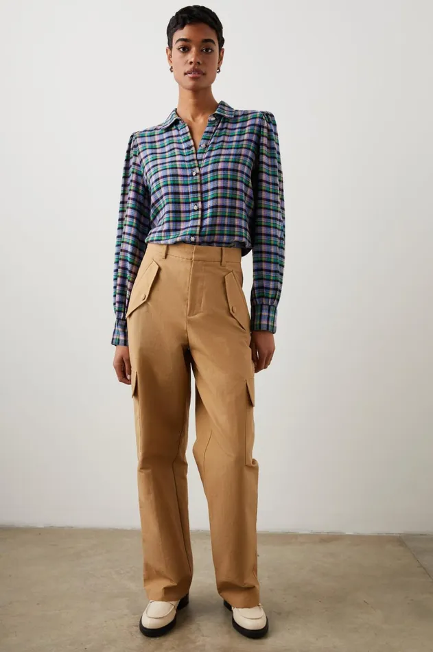 Tops Women Rails Angelica Shirt Iris Peach