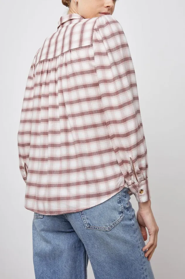 Tops Women Rails Angelica Shirt Mauve Rose Iron
