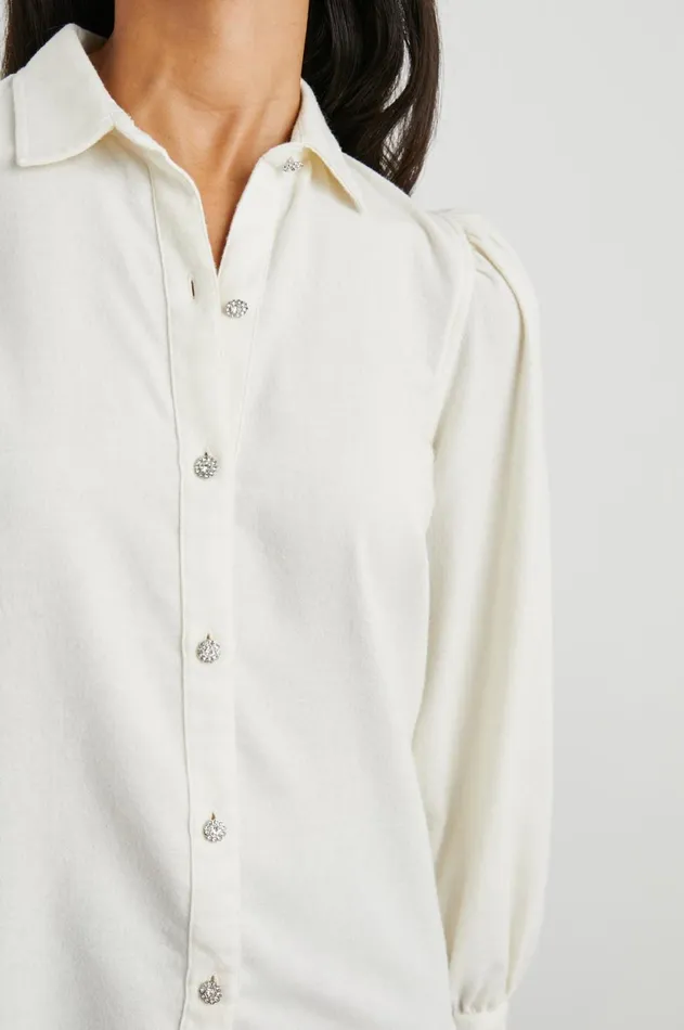 Tops Women Rails Angelica Shirt Winter White