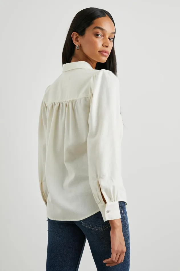 Tops Women Rails Angelica Shirt Winter White