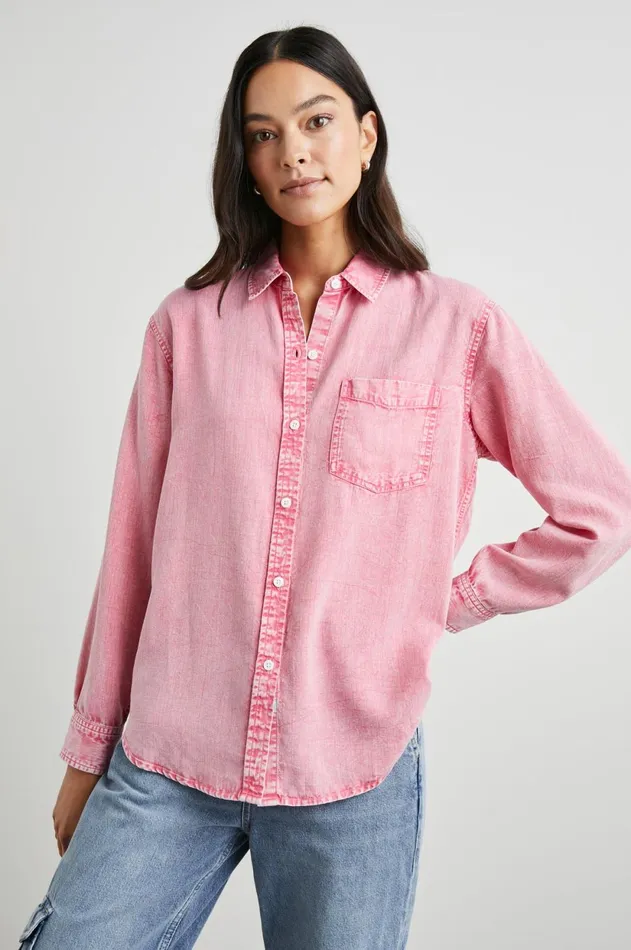 Tops Women Rails Barrett Shirt Vivid Pink