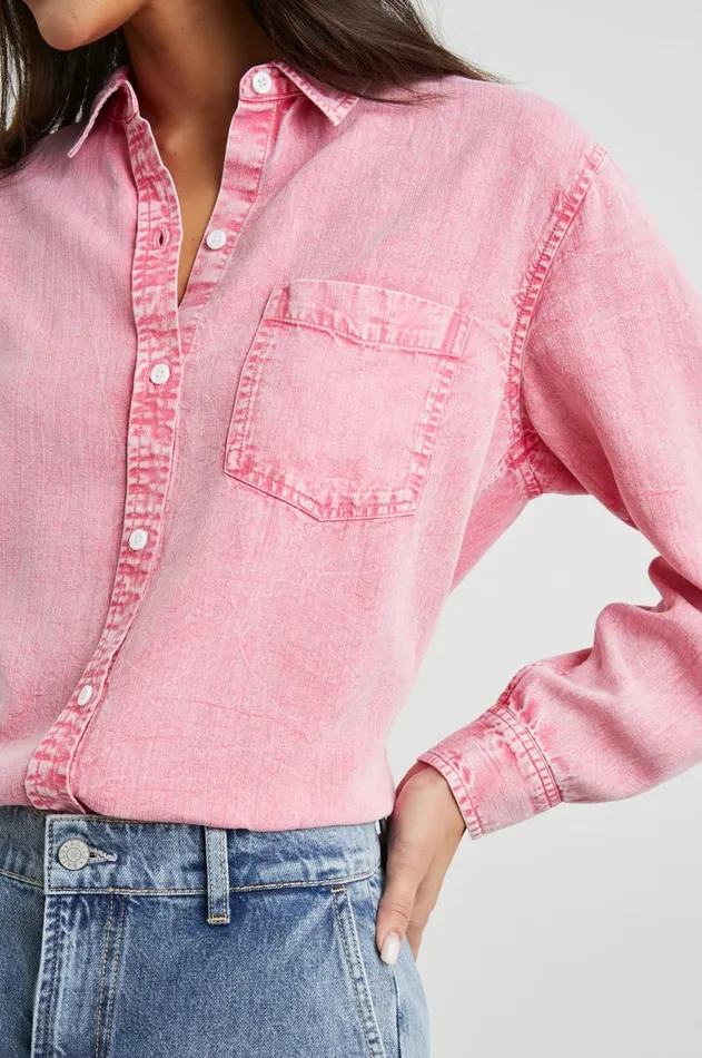 Tops Women Rails Barrett Shirt Vivid Pink