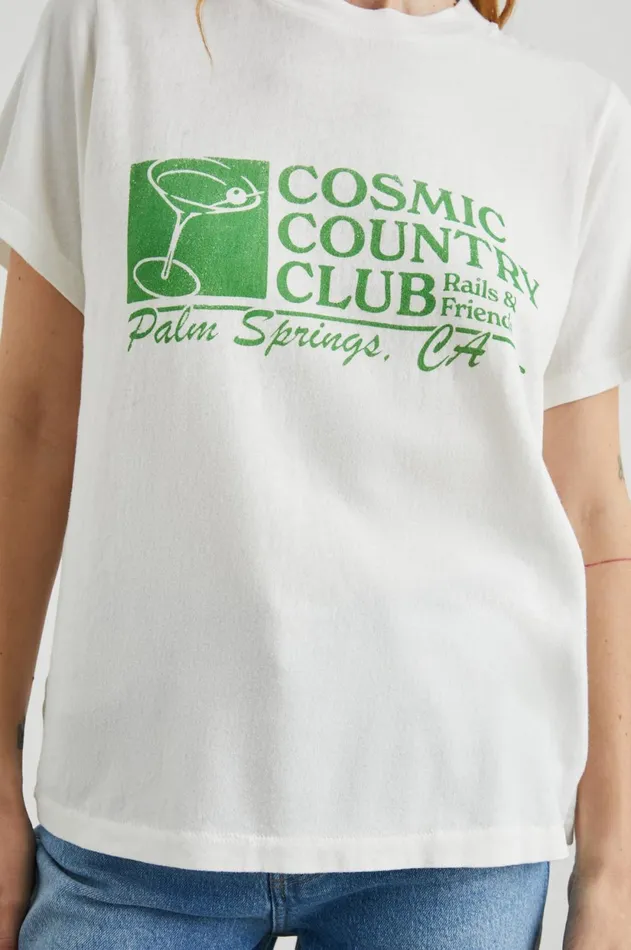 Tops Women Rails Boyfriend TShirt Cosmic Country Club