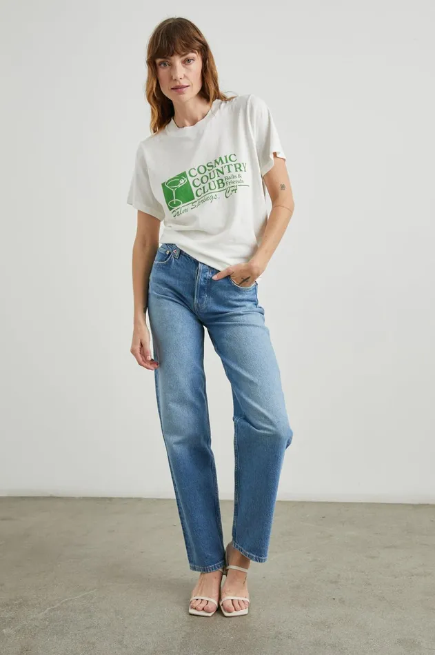 Tops Women Rails Boyfriend TShirt Cosmic Country Club