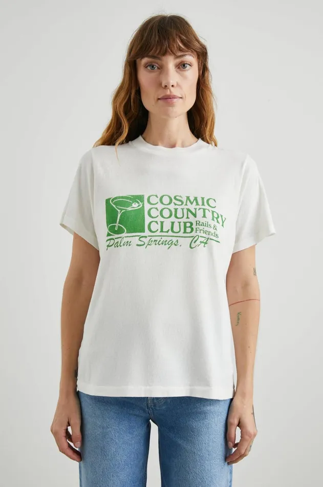 Tops Women Rails Boyfriend TShirt Cosmic Country Club