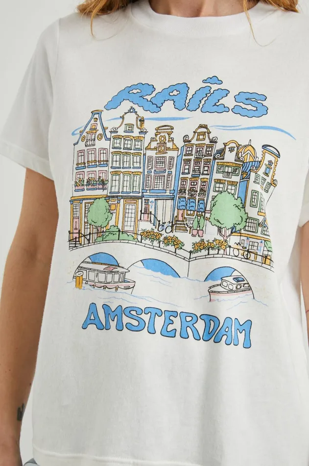 Tops Women Rails Boyfriend TShirt Rails Amsterdam