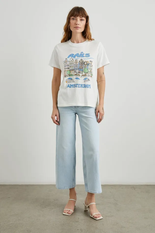 Tops Women Rails Boyfriend TShirt Rails Amsterdam